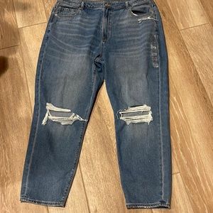 American Eagle Mom Jeans 20 Destroyed COMFORT STRETCH WAISTBAND